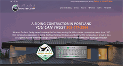 Desktop Screenshot of kvnconstruction.com